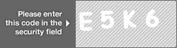 captcha code for visual authentication  letter E number 5 letter K number 6
