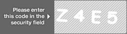 captcha code for visual authentication  letter Z number 4 letter E number 5