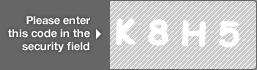 captcha code for visual authentication  letter K number 8 letter H number 5